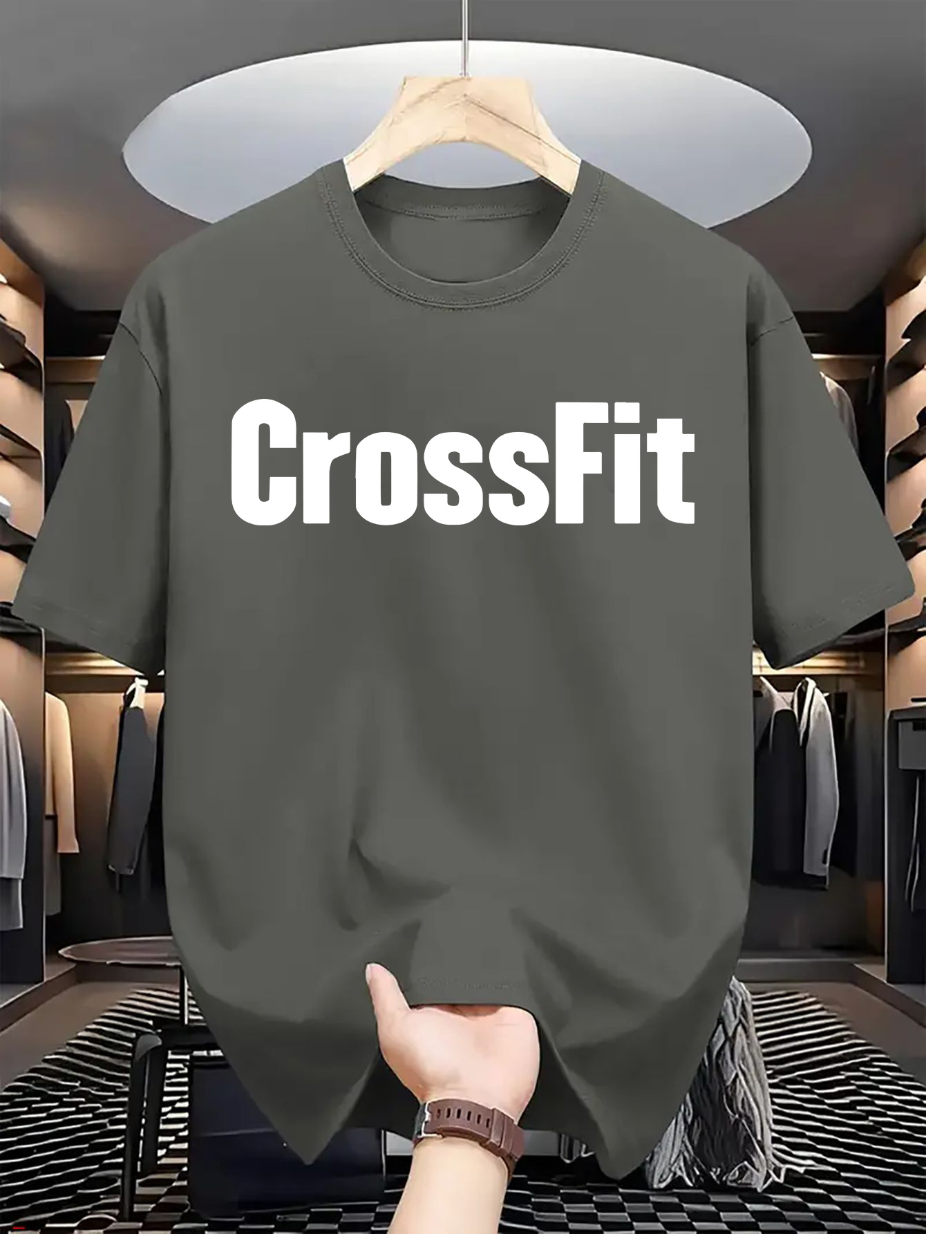 Crossfit Mayhem - Мужская летняя футболка из 100% хлопка,