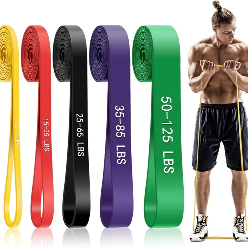 Pull Up Assist Band - Вспомогательные ленты для подтягивания, 5-уровневые эспандеры