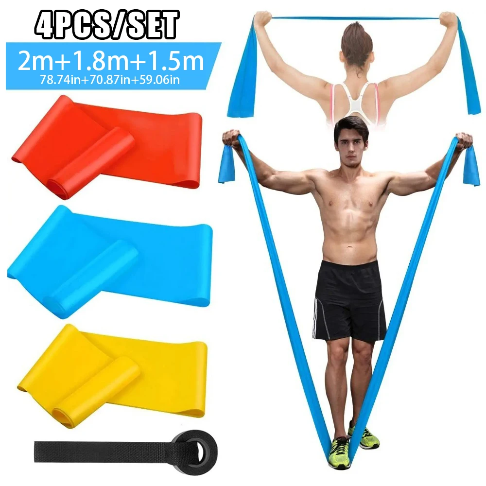 Crossfit Workout With Equipment - 4 шт./компл. эластичные ленты для фитнеса,